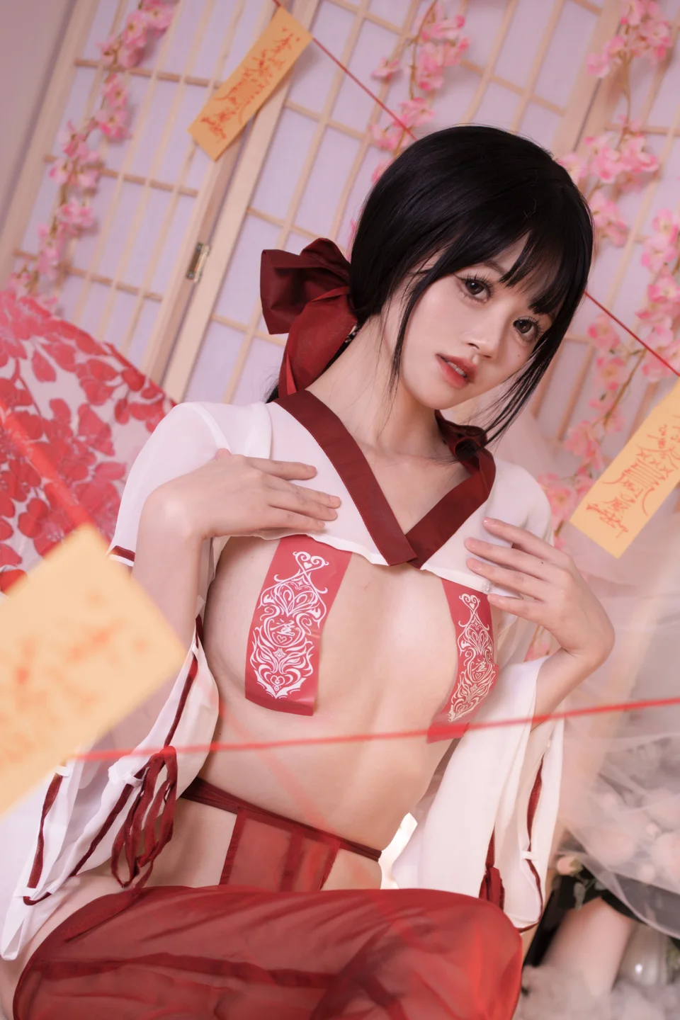 星黛鹿鹿 - No.010 祈福巫女 [56P-720MB] tg@simisebaisi 【丝足阁】009.webp